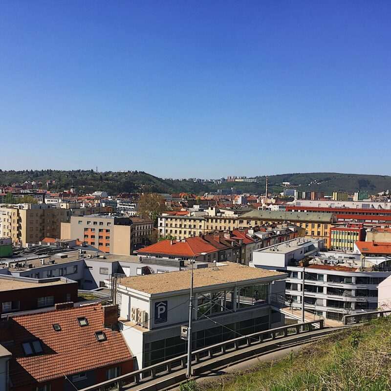 Uitzicht over Brno, Tsjechië