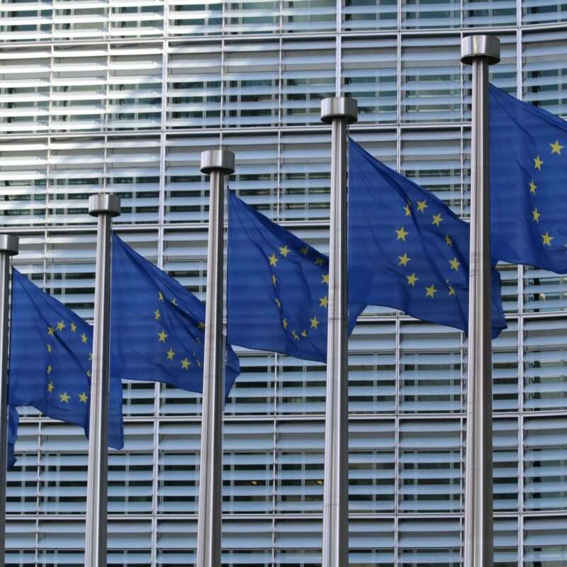 Vlaggen bij het Europees Parlement
